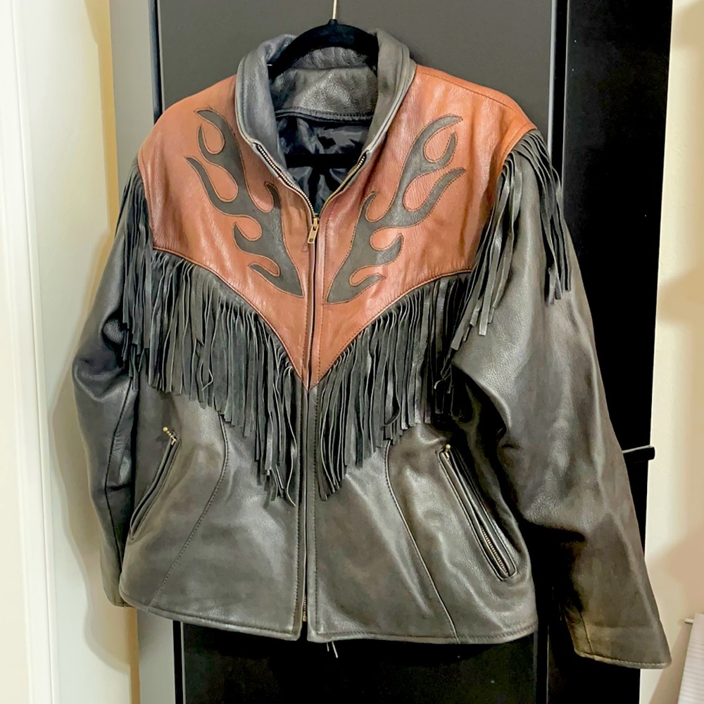 Super rad fringe leather jacket. Super rock n roll